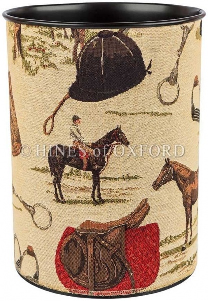 Horse Riding - Fine Woven Tapestry Waste Bin