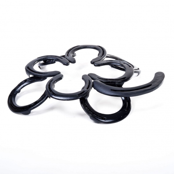 Horseshoe Four Leaf Clover Trivet