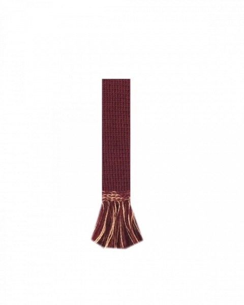 House Of Cheviot Classic Garter Ties -Burgundy and Camel