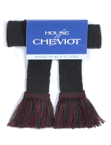 House Of Cheviot Easy Garters With Velcro Fastening - Dark Loden