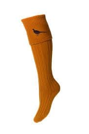 House Of Cheviot Lady Buckminster Socks - Ochre