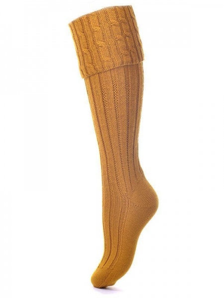 House of Cheviot Lady Harris Socks - Mustard