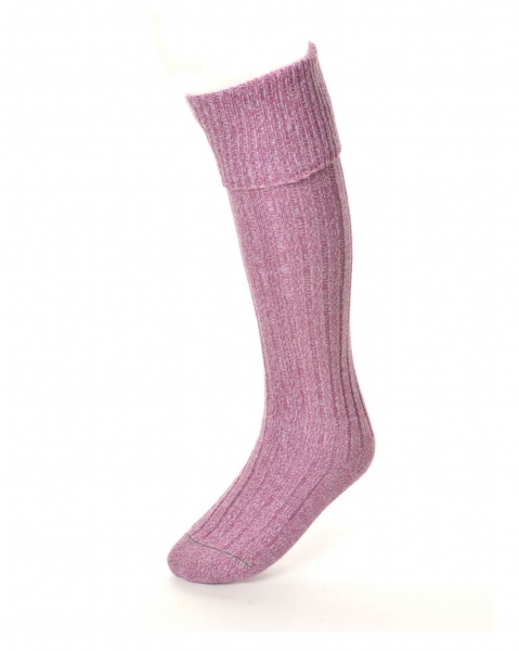 House Of Cheviot Lady Lomond Socks - Wild Rose