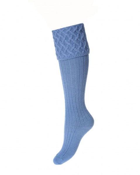 House Of Cheviot Lady Rannoch Socks - Bluebell