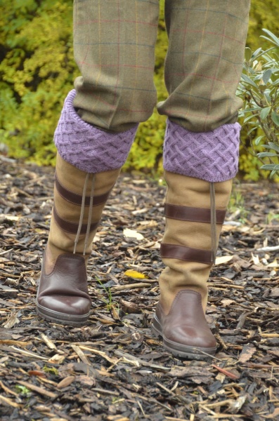 House Of Cheviot Lady Rannoch Socks - Burgundy