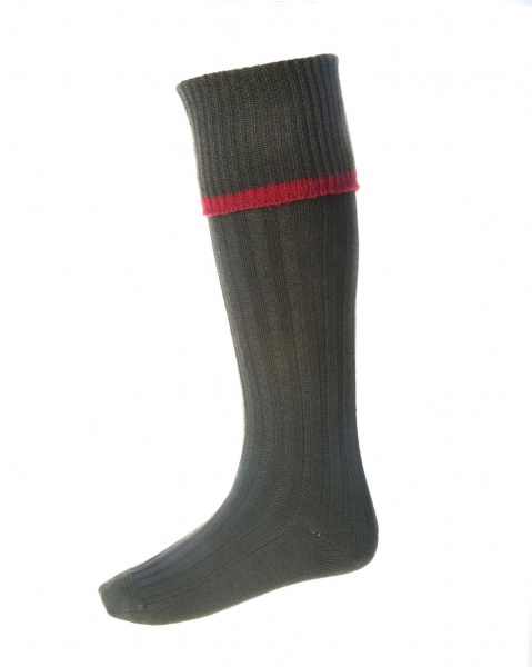 House Of Cheviot Men's Estate Field Sock - Spruce