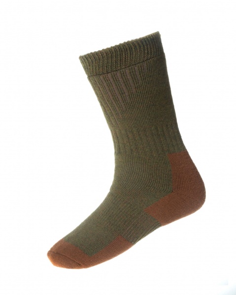 House Of Cheviot Men's Glen Short Technical Socks - Bracken/Brown
