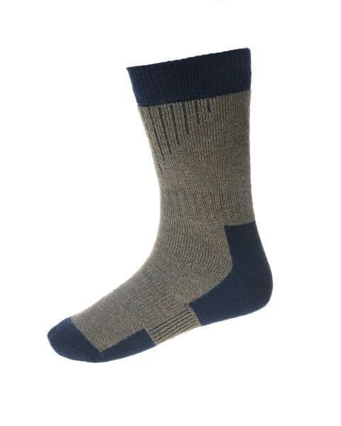 House Of Cheviot Men's Glen Short Technical Socks - Derby Mix/Navy