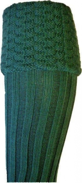 House Of Cheviot Men's Pipe Band Sock Kilt Hose - Tartan Green
