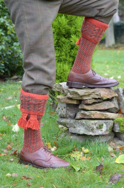 House Of Cheviot Men's Reiver Socks - Autumn Glow