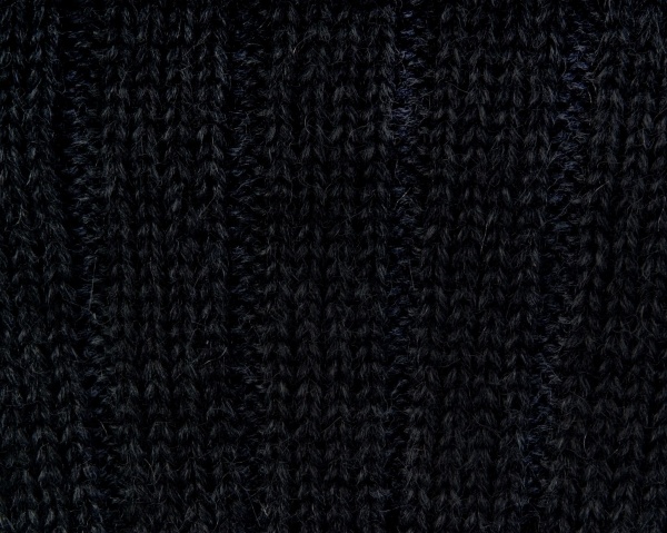 House Of Cheviot Men's Skye Cable Rib Sock Kilt Hose - Black