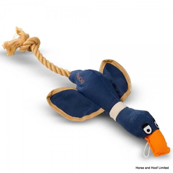 House Of Paws Canvas Duck Thrower Dog Toy