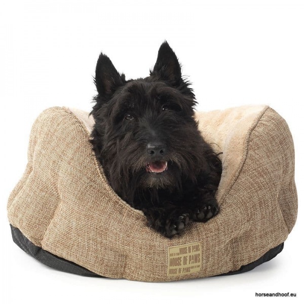 House of Paws Hessian Dog Bed horse and hoof