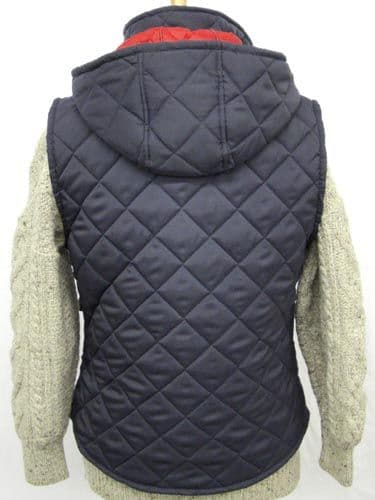 Hunter Outdoor Barley Quilted Gilet - Navy Blue with Red Liner