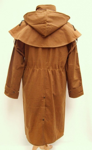 Hunter Outdoor Classic Outback Full Length Ladies Wax Cotton Coat - Tan