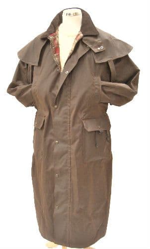 Hunter  Outdoor Edinburgh Long Wax Cotton Coat - Antique Brown