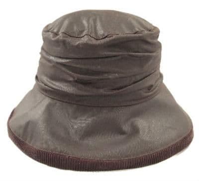 Hunter Outdoor Ladies Waxed Diana Hat - Brown