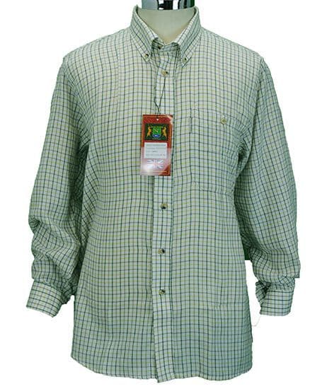 Hunter Outdoor Tattersall Check Shirt - Olive Green Check