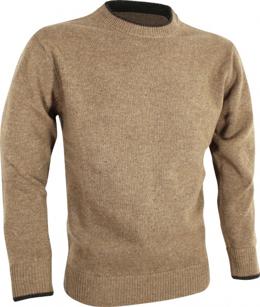 Jack Pyke Ashcombe 100% Lambswool Crewknit - Barley