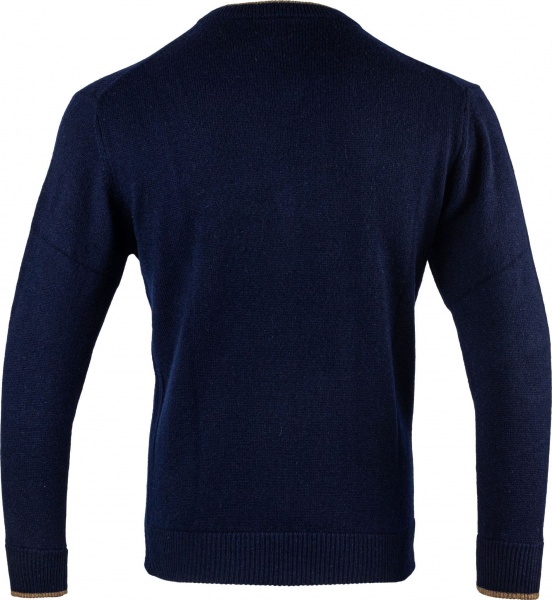 Jack Pyke Ashcombe 100% Lambswool V-Neck Jumper - Navy