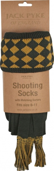 Jack Pyke Harlequin Shooting Socks - Green