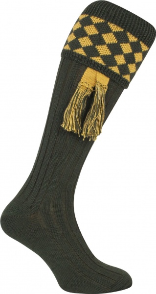 Jack Pyke Harlequin Shooting Socks - Green