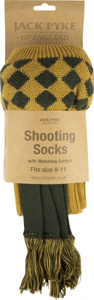 Jack Pyke Harlequin Shooting Socks - Mustard