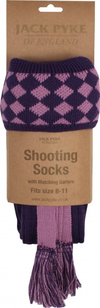 Jack Pyke Harlequin Shooting Socks - Purple