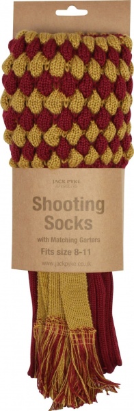 Jack Pyke Pebble Shooting Socks - Burgundy