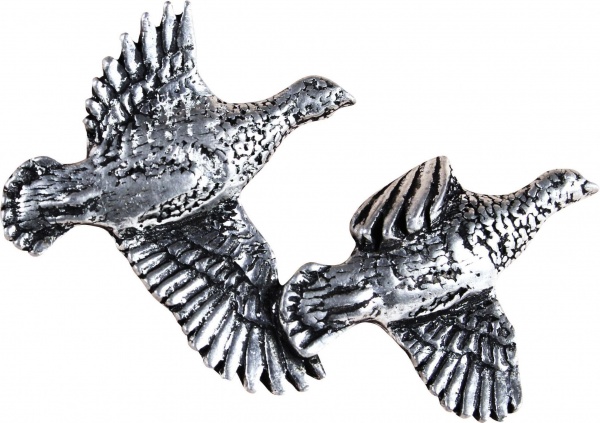 Jack Pyke Pin Badge -  Brace of Partridge