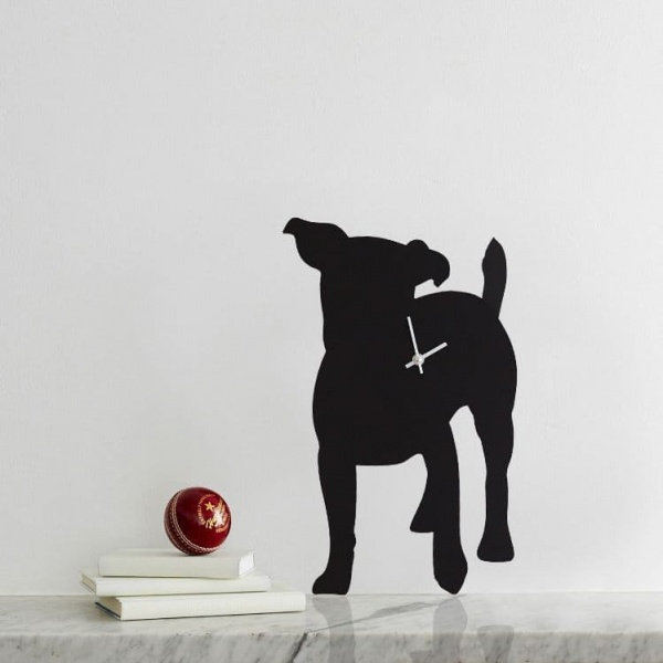 JACK RUSSELL CLOCK WITH WAGGING TAIL