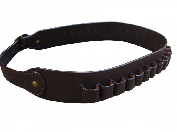 John Shooter Leather Cartridge Belt - Havana