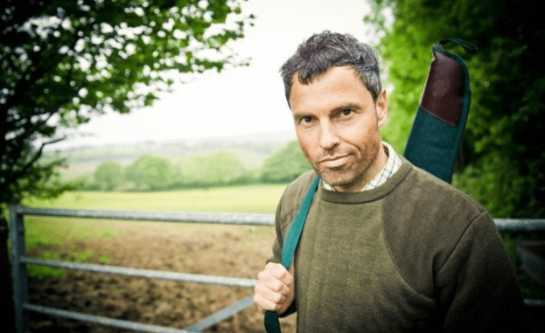 Lansdown Country Heavyweight Crew Neck Shooting Jumper With Patches - Forest Green