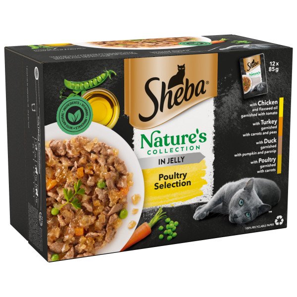 Mars - Sheba Pouch fijne vlokken Poultry 40 stuks - 40 stuks - EU/UK