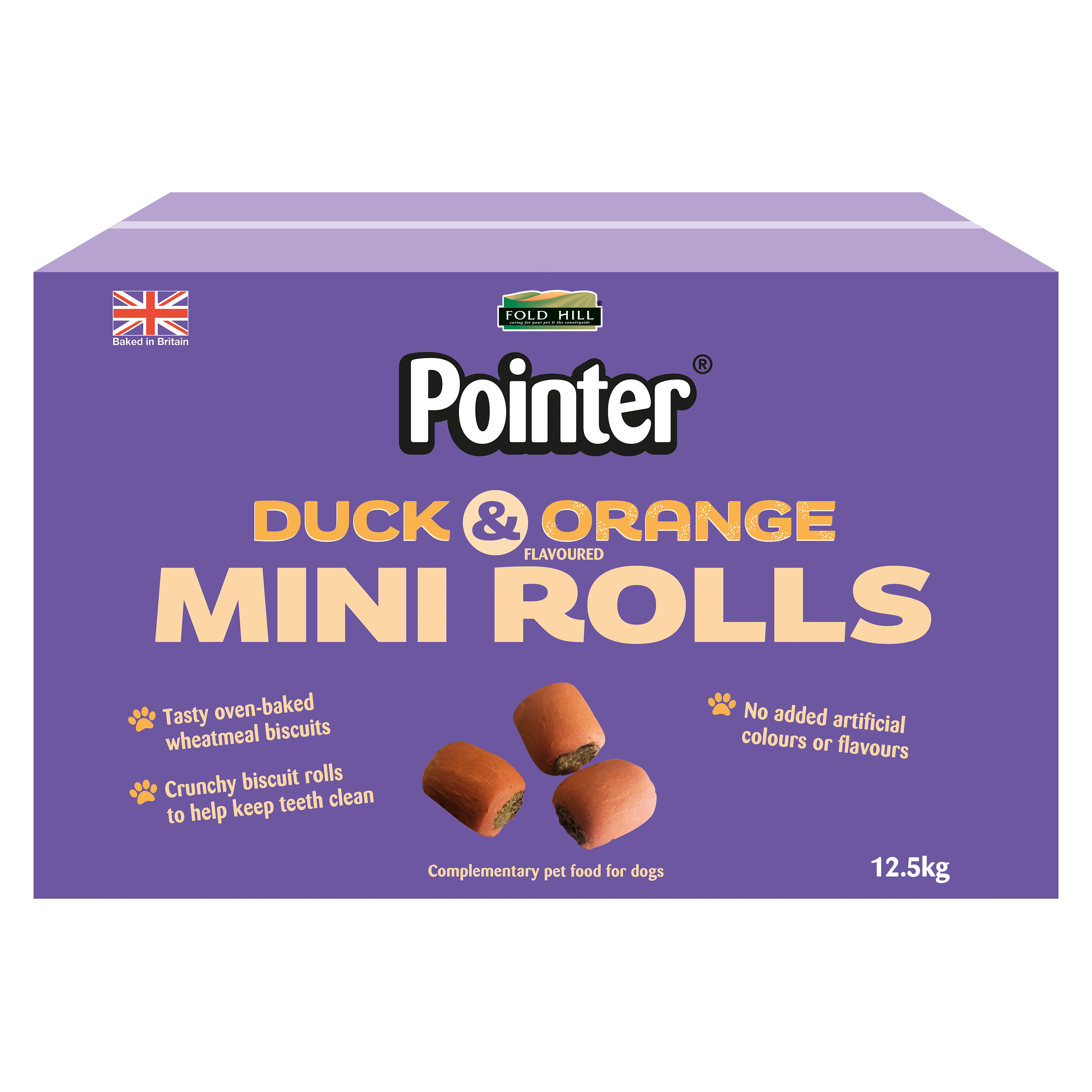 Pointer Duck & Orange Mini Rolls 12.5kg