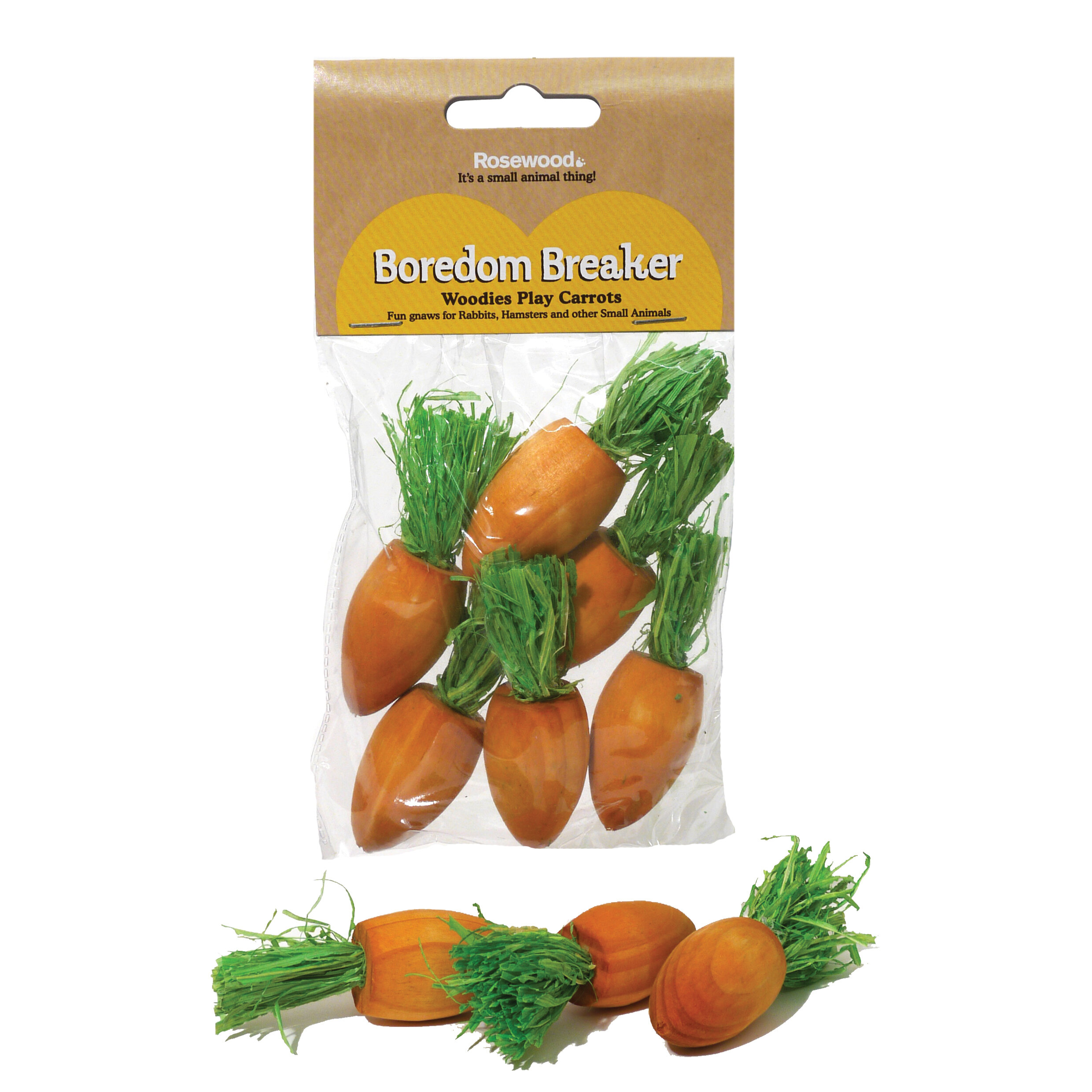 Boredom Breaker Woodies Play Carrots 6 pack x 6