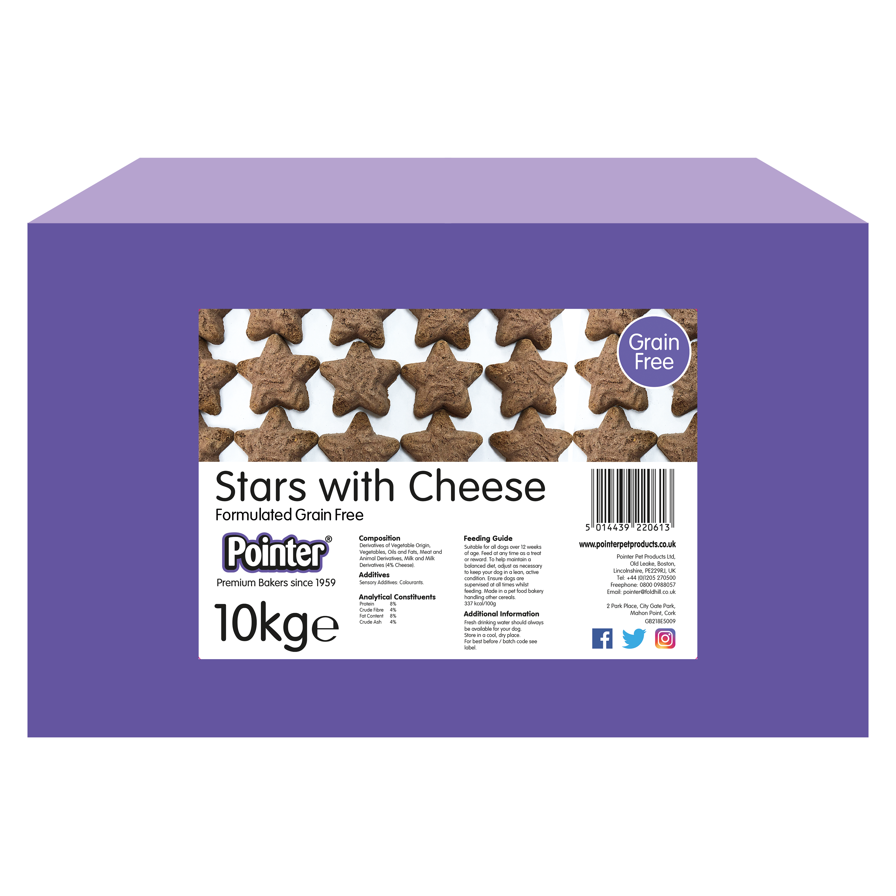 Pointer Stars with Cheese 10kg