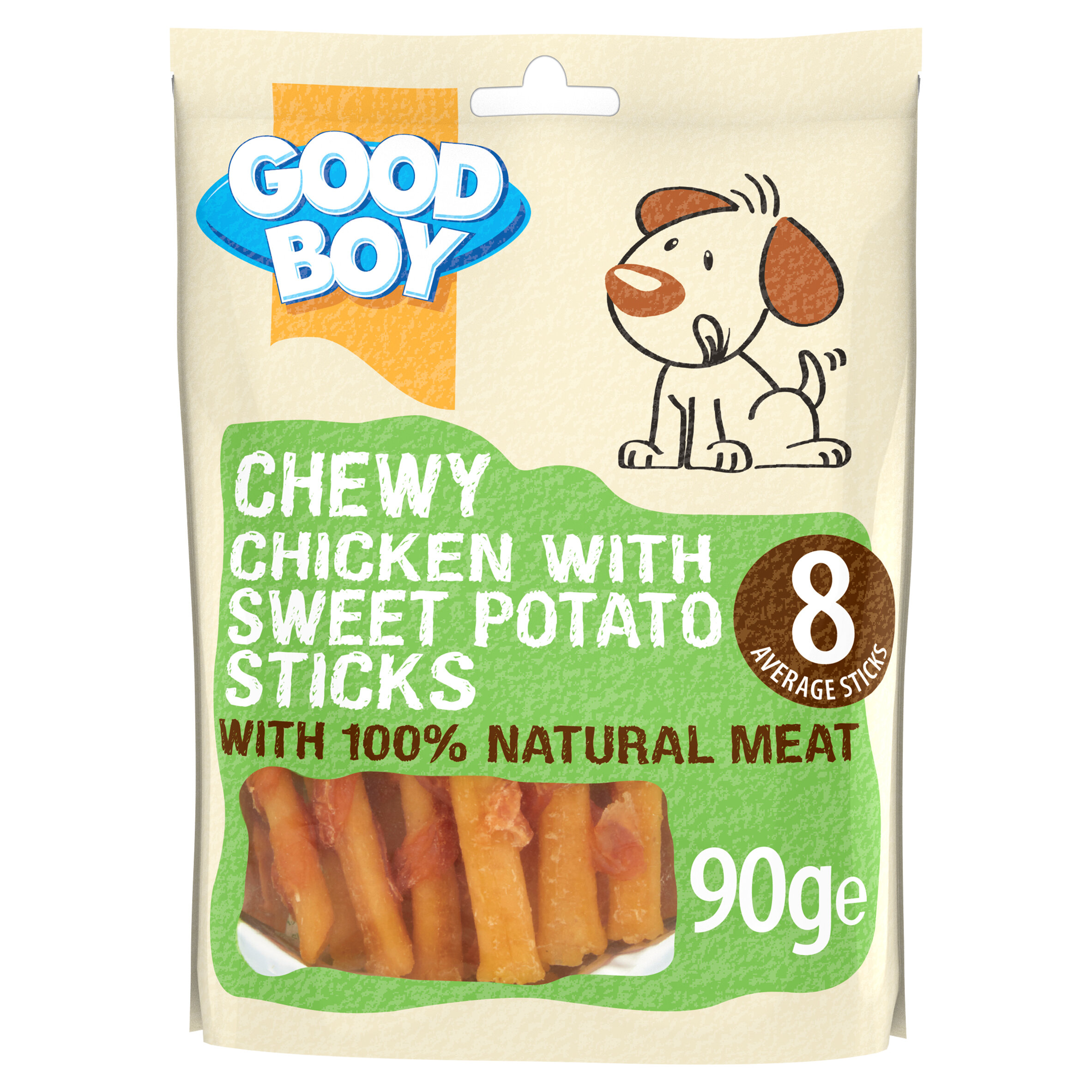 Good Boy Chewy Chicken with Sweet Potato Sticks 10 x 90g