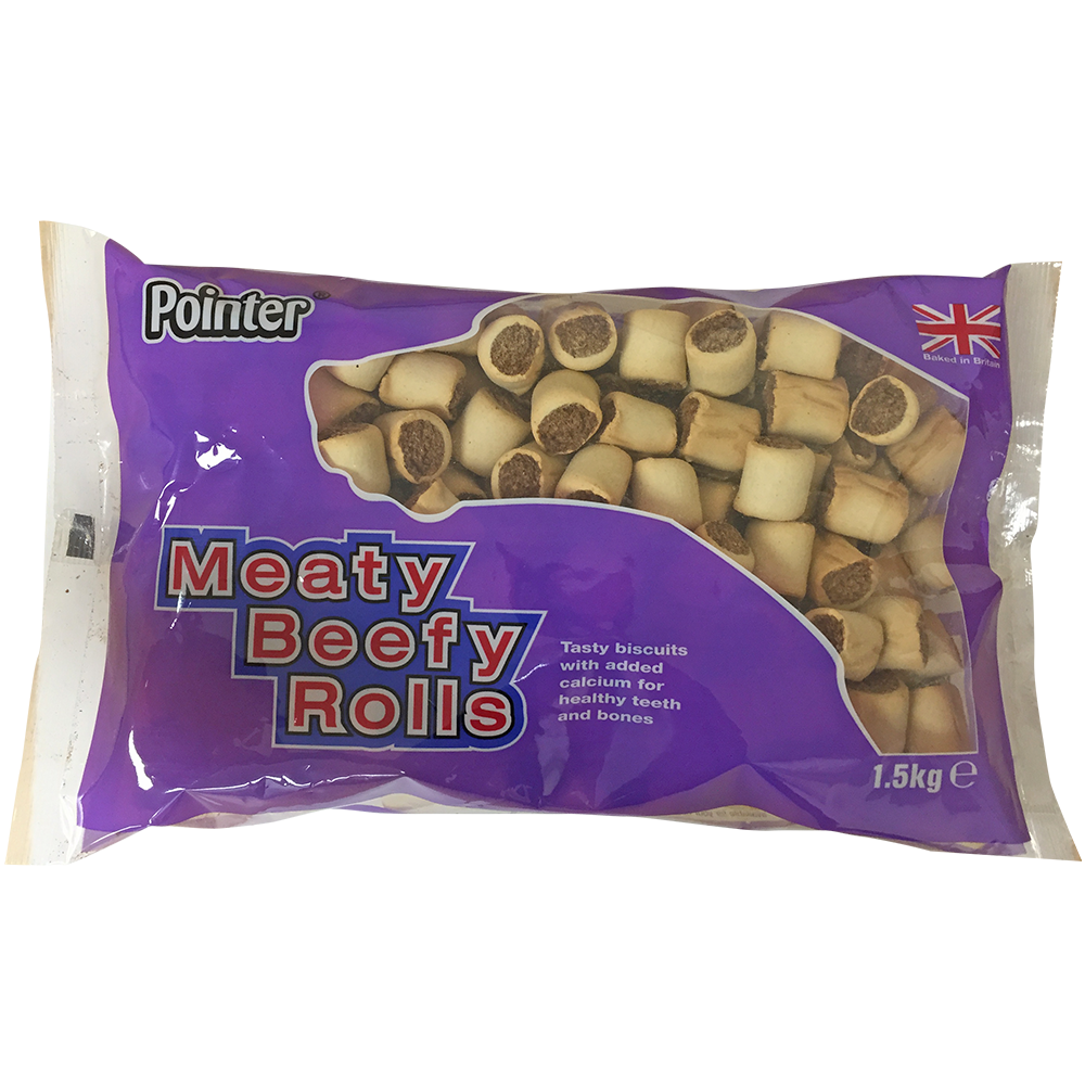 Pointer Meaty Beefy Rolls/Marrowbone Rolls 4 x 1.5kg
