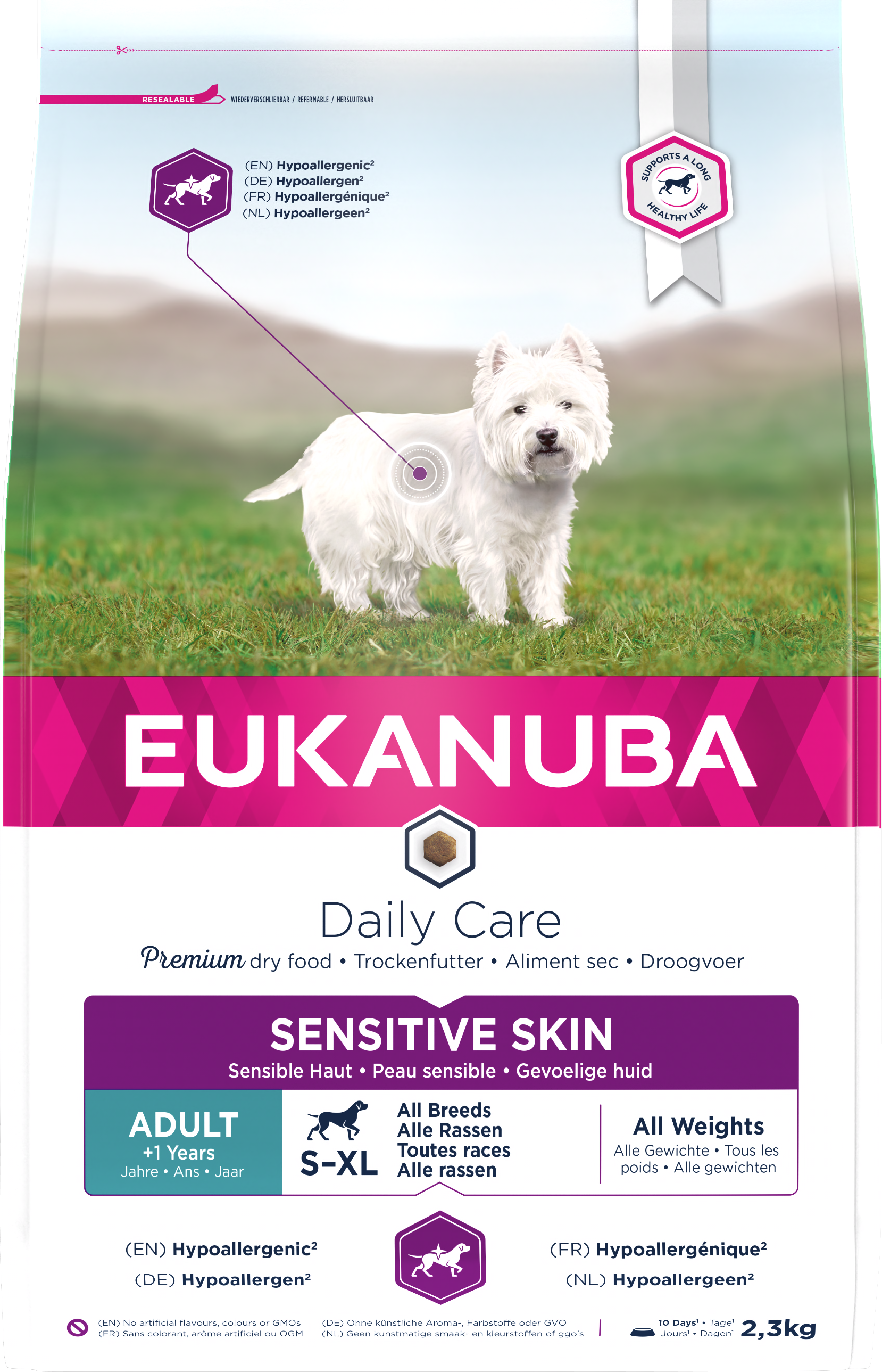 Eukanuba Daily Care Sensitive Skin 3 x 2.3kg