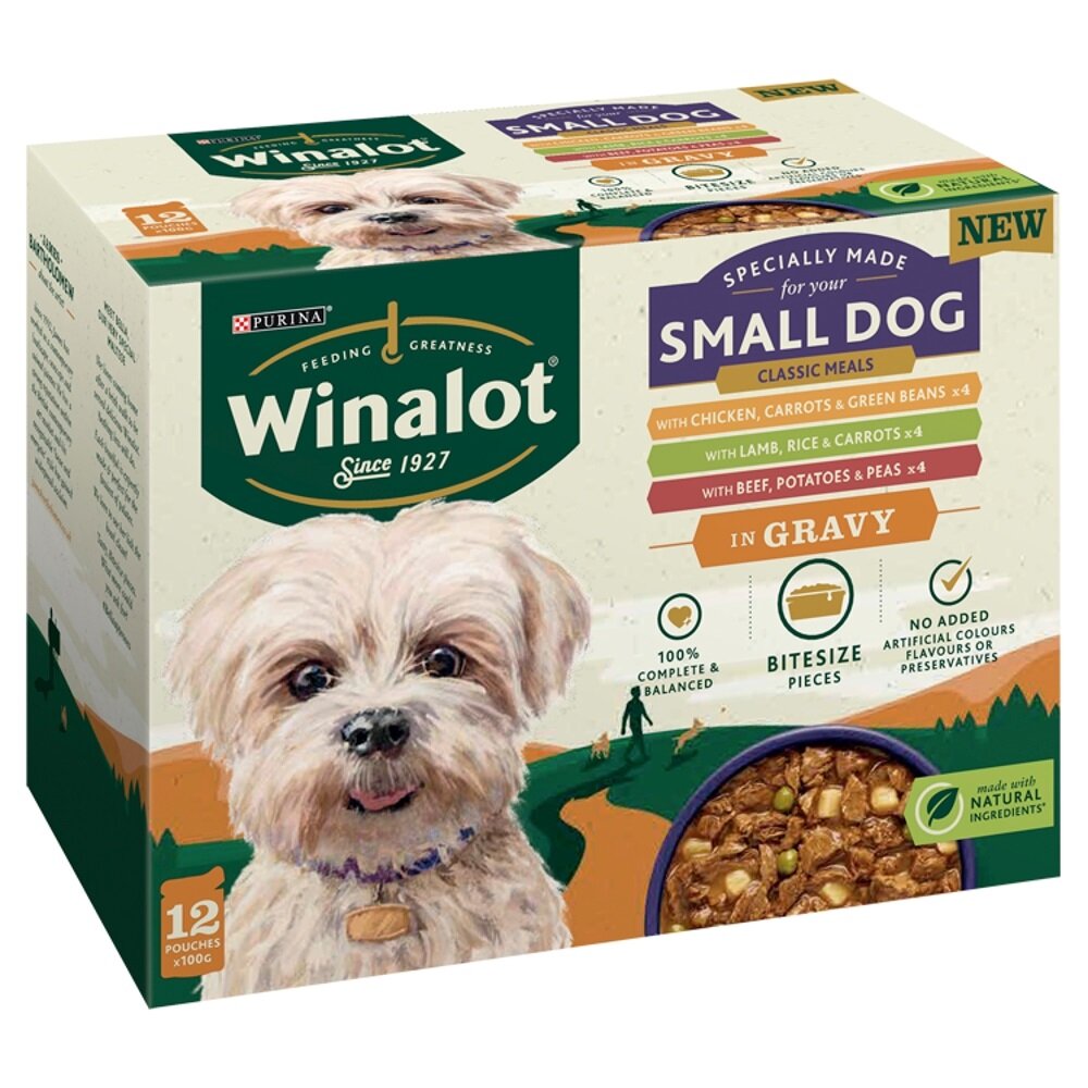 Winalot Small Dog Classic Meals in Gravy 4 x 12 x 100g
