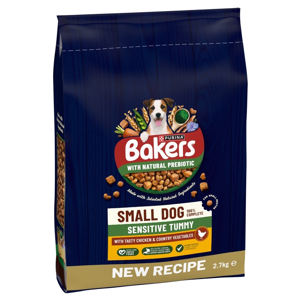 Bakers Small Dog Sensitive Tummy Chicken & Veg 2.7kg