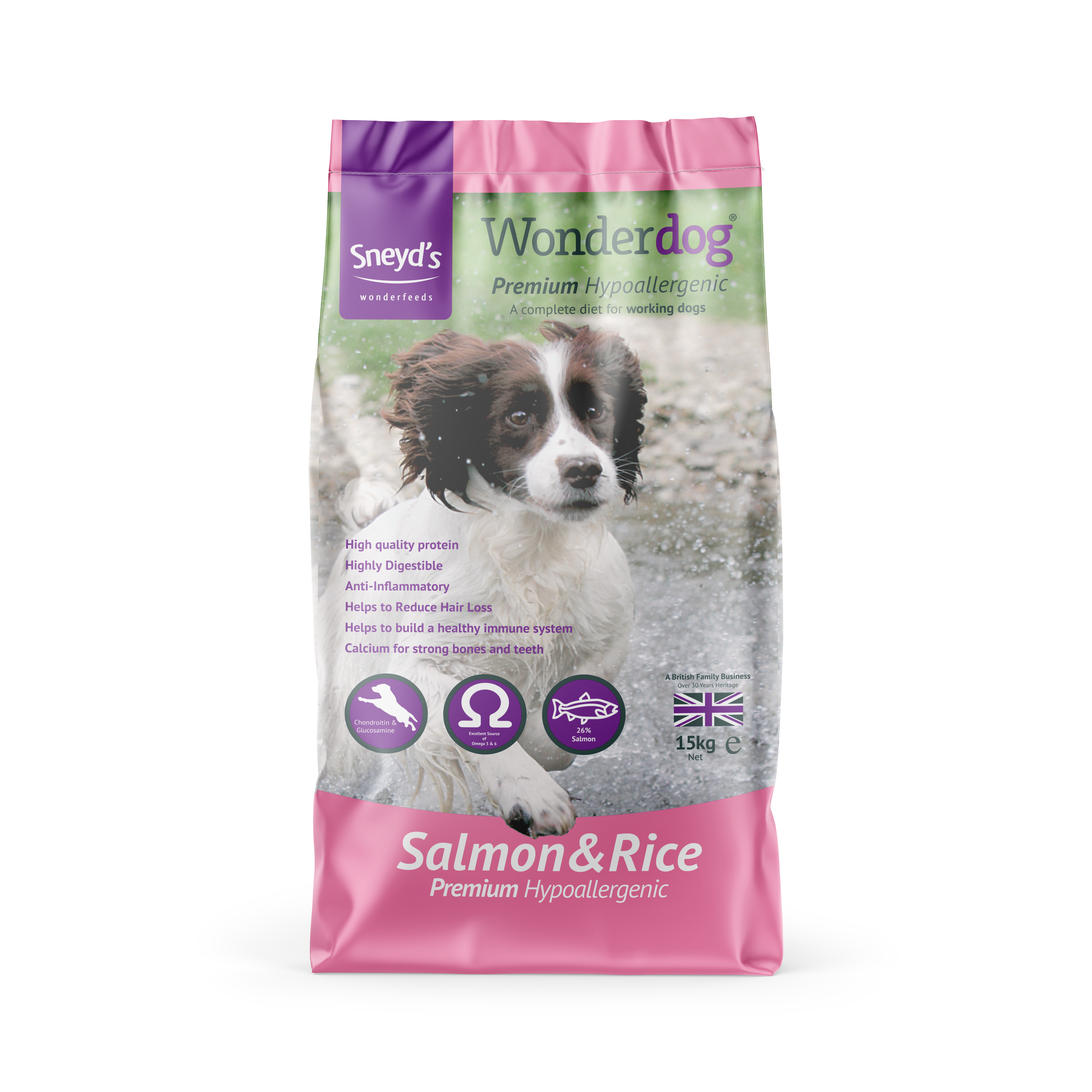 Sneyds Wonderdog Adult Premium Salmon & Rice 15kg