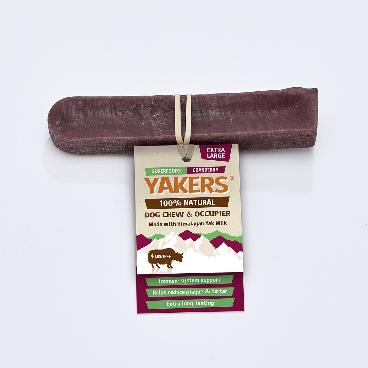 Yakers Cranberry Dog Chew Extra Large