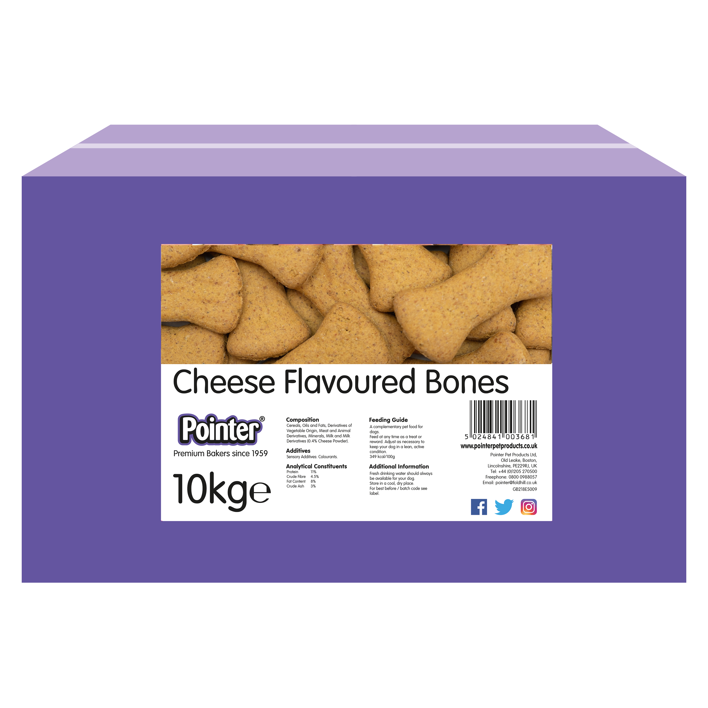 Pointer Cheese Flavoured Bones 10kg