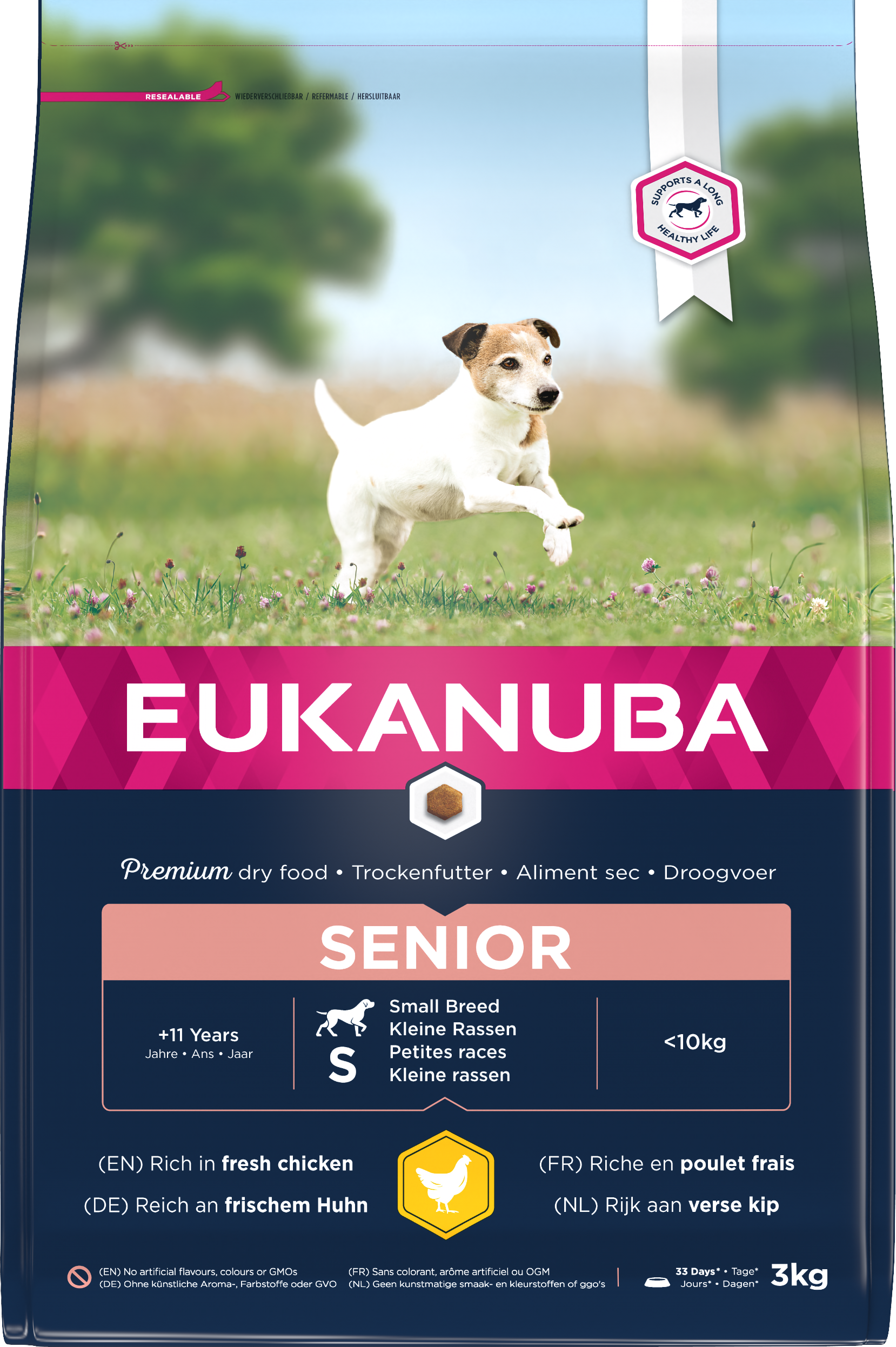 Eukanuba Senior Small Breed Chicken 3 x 3kg