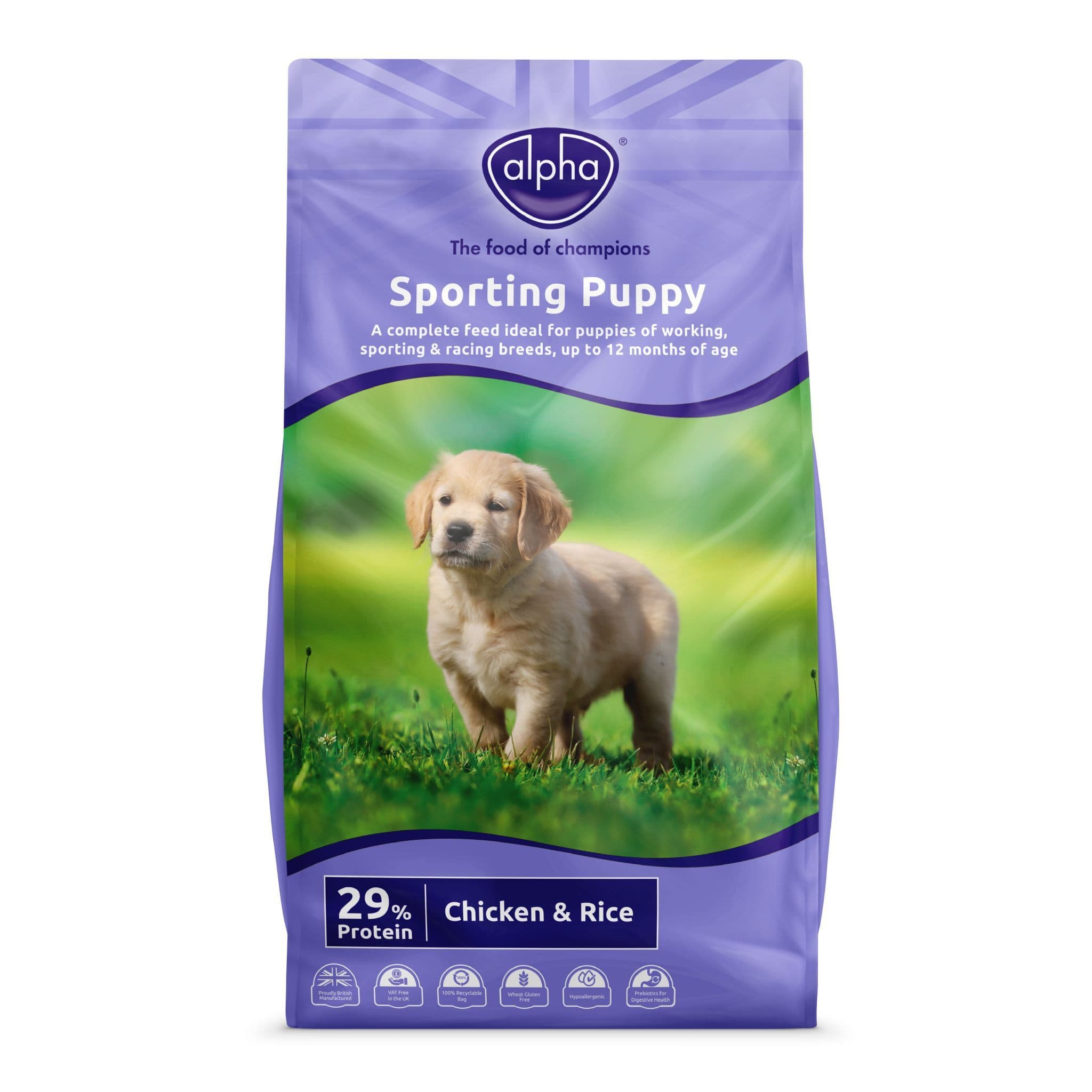 Alpha Sporting Puppy Food Chicken and Rice 15kg