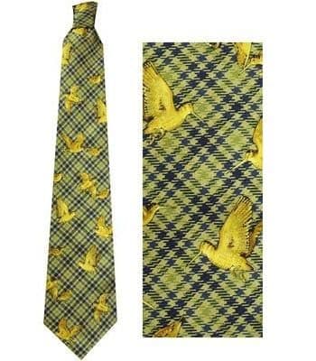 Bisley Green Silk Tie - Woodcock