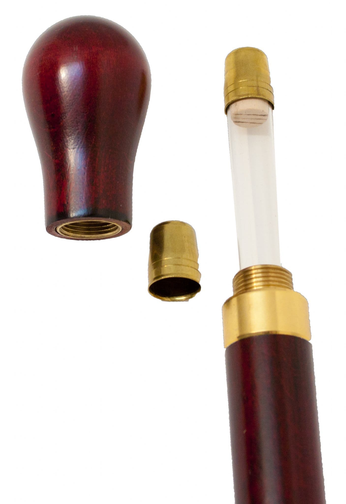 Bisley Turned Maple Tippling Stick With flask