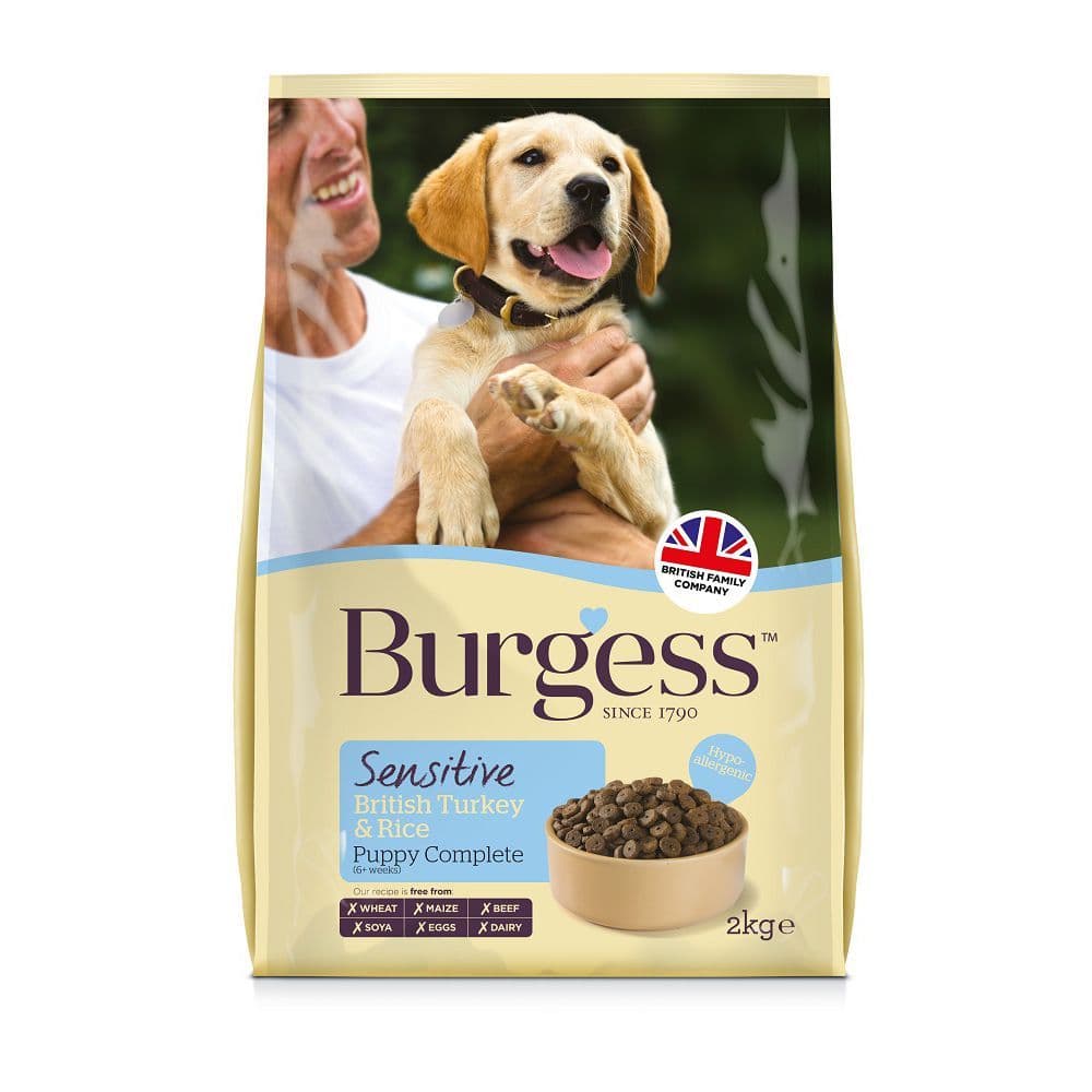 Burgess Sensitive Puppy Turkey & Rice Dog Food horse and hoof